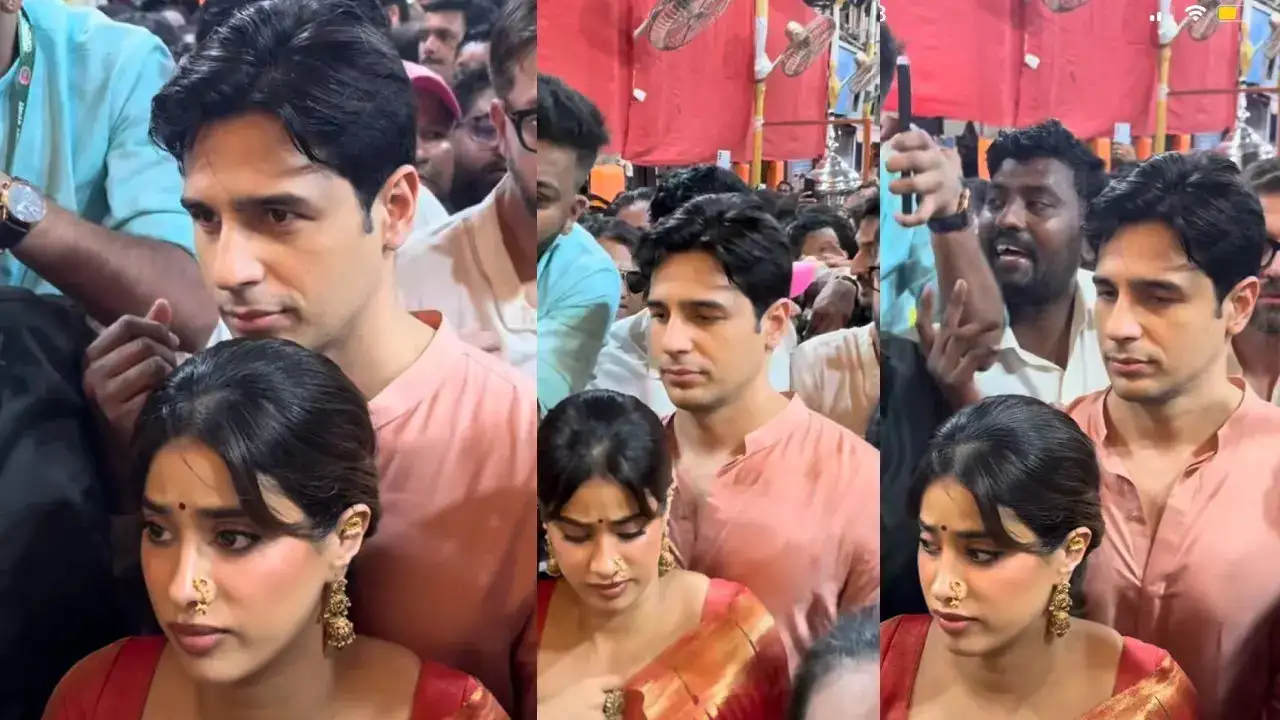 Janhvi Kapoor Appears Uneasy at Ganpati Pandal, Fans Express Concern