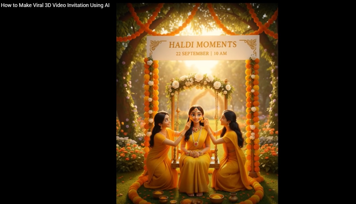 How to Make Viral 3D Wedding Video Invitations with AI